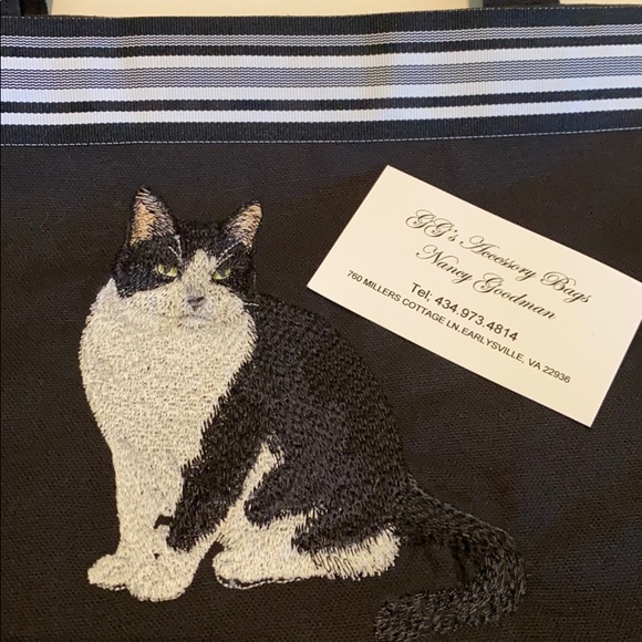 Hand Crafted Handbags - ❌ SOLD Tuxedo Cat Handbag Artist Handmade Purse